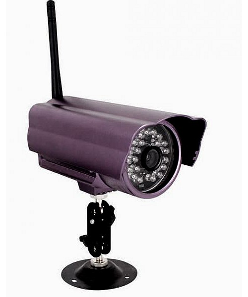 W324-700 Беспроводная уличная цветная камера 1100 линий, с ИК светом 40 метров, + 4 канальный приемник (приём сигнала до 700 м. на частоте 1.2Ггц.) 